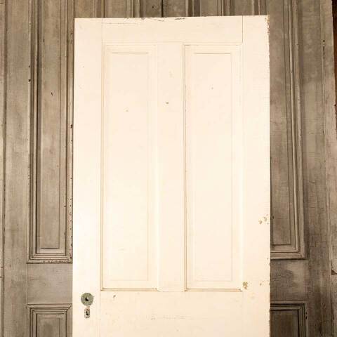 #46848 32x80 Antique 4 Panel Wood Interior Door image 6