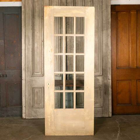 #46851 32x84 Salvaged Antique 15 Lite French Door image 4