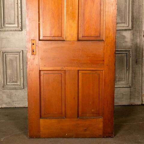 #46854 31x80 Antique 4 Panel Pine Interior Door image 6