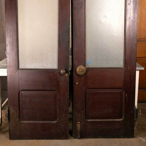 #46858 56x91 Salvaged Antique Victorian Entry Doors image 6