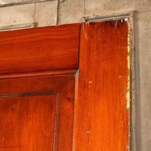 #46866 32x80 Antique 4 Panel Pine Interior Door image 4