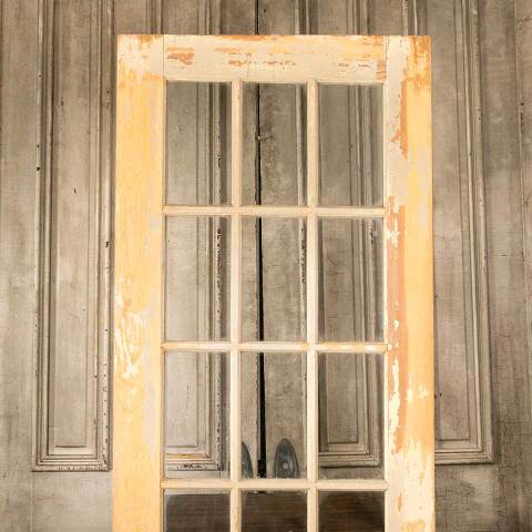 #46871 32x83 Antique Wood 15 Lite French Door image 2