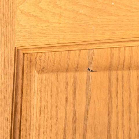 #46875 18x79 Salvaged 3 Panel Oak Interior Door image 4