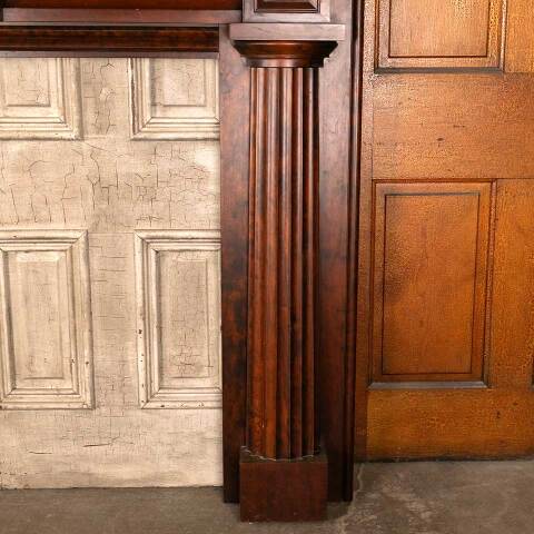 #46935 Architectural Salvage Wood Fireplace Mantel image 7