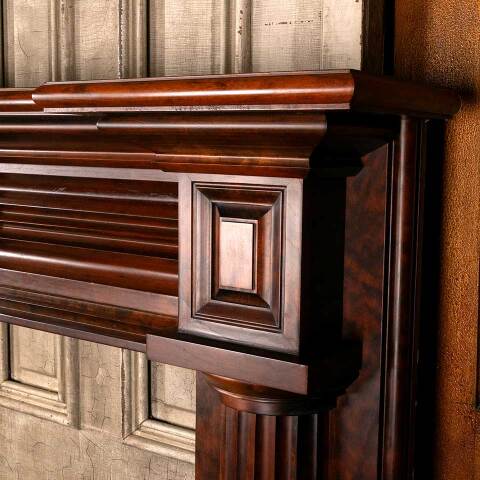 #46935 Architectural Salvage Wood Fireplace Mantel image 6