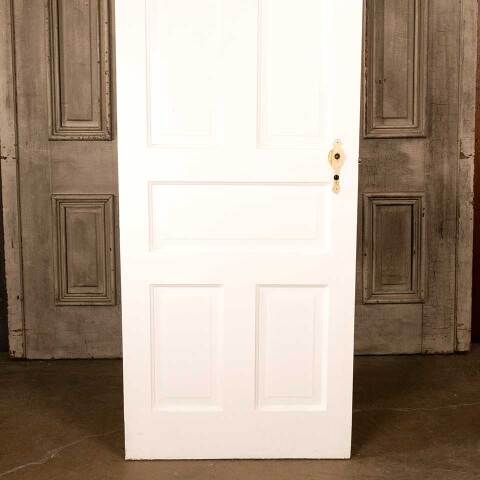 #47015 28x75 Antique 5 Panel Wood Interior Door image 3