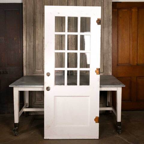 #47057 34x81 Antique 12 Lite Wood Entry Door image 6