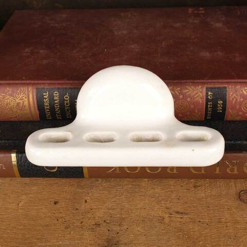 #47070 Antique Porcelain Toothbrush Holder image 2