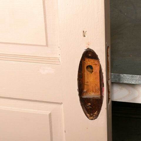 #47084 30x88 Antique 6 Panel Wood Interior Door image 4