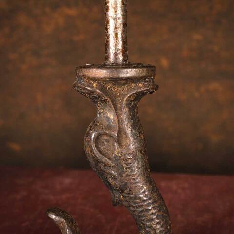 #47117 Antique Cast Iron Dolphin Fish Ceiling Hook image 7