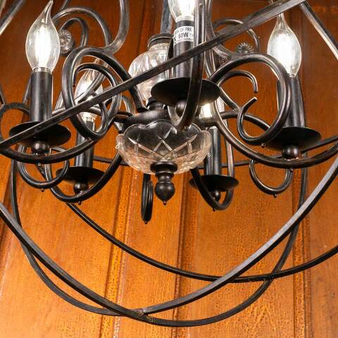 #47120 Modern Metal Sphere 5 Light Chandelier image 5