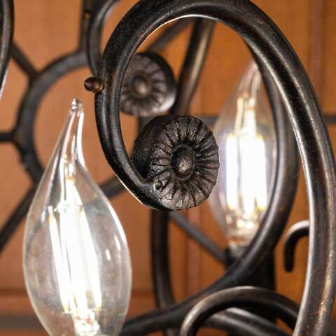 #47120 Modern Metal Sphere 5 Light Chandelier image 6