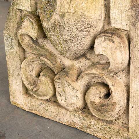 #47137 Antique Terra Cotta Pediment Cartouche image 3