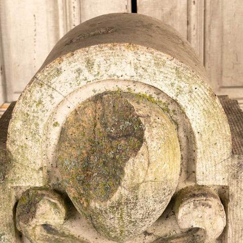 #47137 Antique Terra Cotta Pediment Cartouche image 4