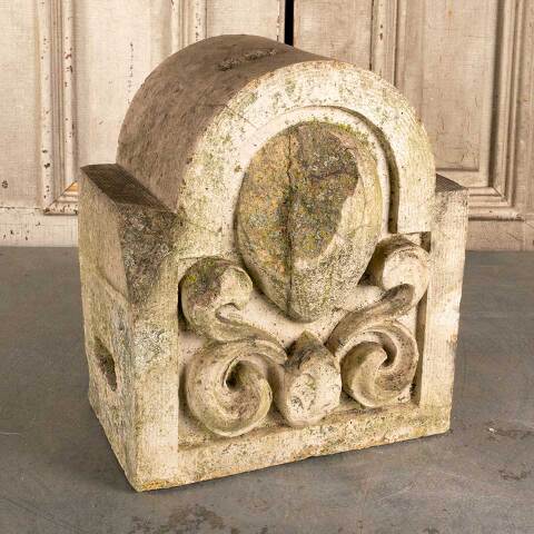 #47137 Antique Terra Cotta Pediment Cartouche image 7