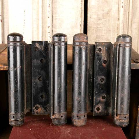#47147 Antique Heavy Duty Spring Loaded Hinges image 2