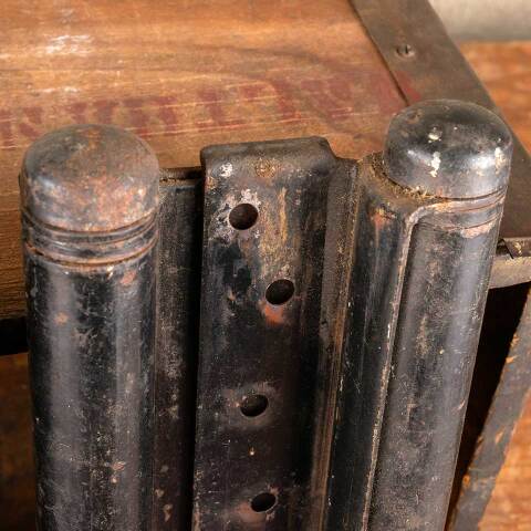 #47147 Antique Heavy Duty Spring Loaded Hinges image 4