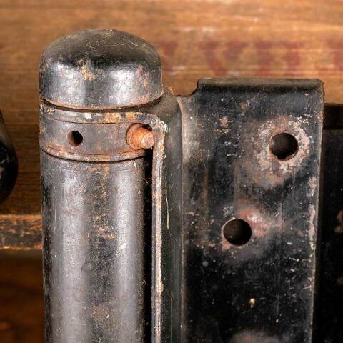 #47147 Antique Heavy Duty Spring Loaded Hinges image 7