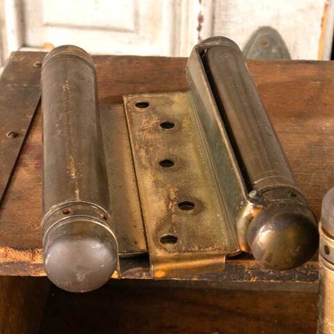 #47148 Antique Heavy Duty Spring Loaded Hinges image 7