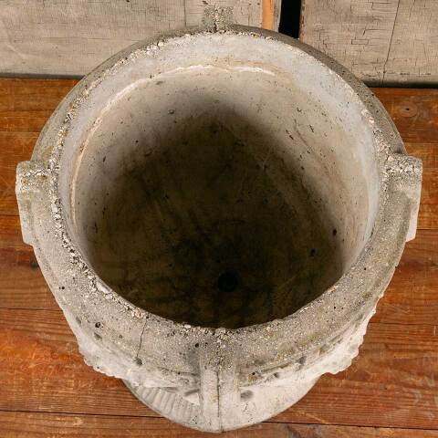 #47153 Vintage Cast Concrete Garden Planter Urn image 4