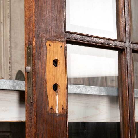 #47188 49x81 Antique Oak 10 Lite French Doors image 8