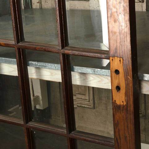 #47189 33x79 Antique Oak 15 Lite French Door image 4