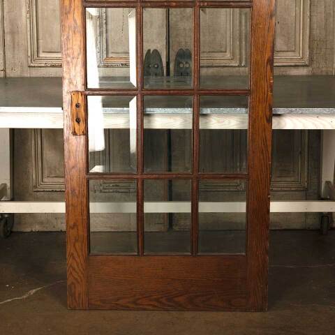 #47189 33x79 Antique Oak 15 Lite French Door image 7