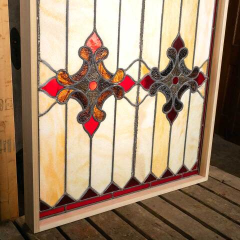 #47224 Salvaged Stained Glass Window Panel image 7