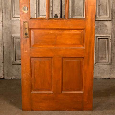 #47229 32x79 Antique 6 Lite Wood Entry Door image 5