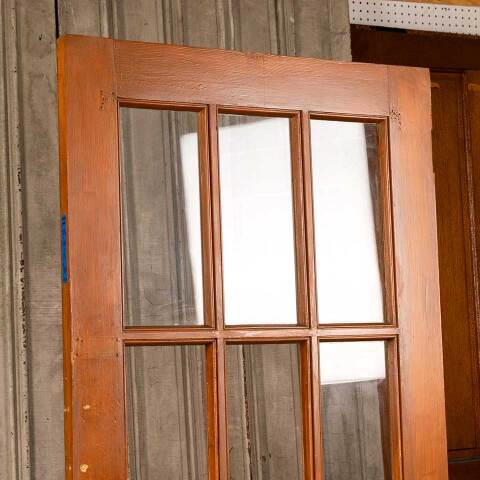 #47229 32x79 Antique 6 Lite Wood Entry Door image 6