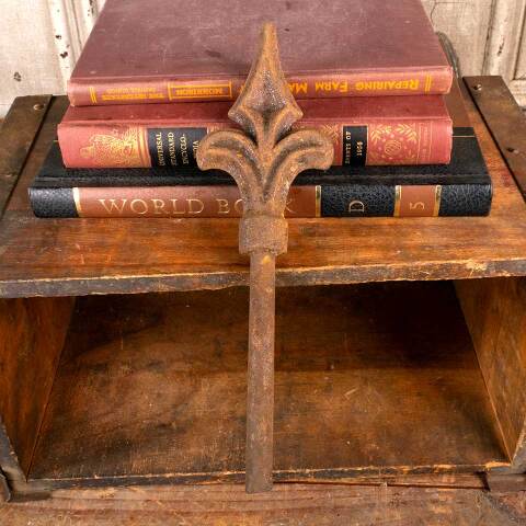 #47245 Antique Rusty Cast Iron Fence Finial image 2