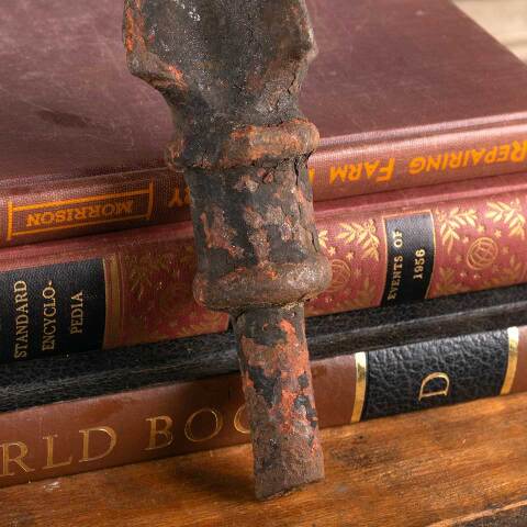 #47246 Antique Cast Iron Fence Finial Ornament image 3