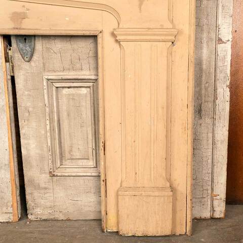 #47287 Salvaged Antique Wood Fireplace Mantel image 7