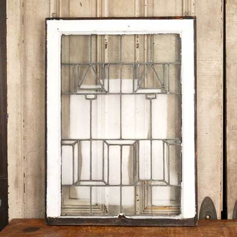 #47290 Salvaged Antique Leaded Glass Window Sash image 2