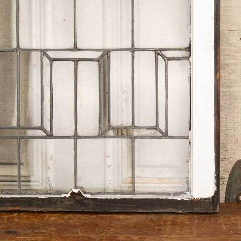 #47290 Salvaged Antique Leaded Glass Window Sash image 4