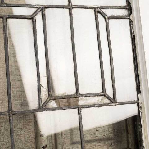 #47290 Salvaged Antique Leaded Glass Window Sash image 5