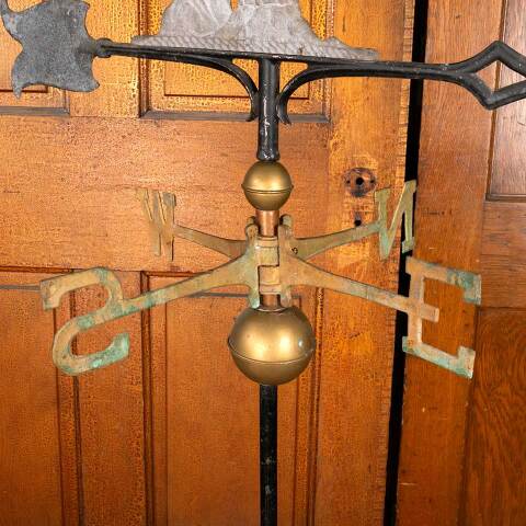 #47291 Vintage Cast Aluminum Eagle Weathervane image 4