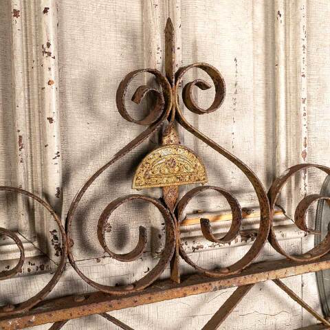 #47299 Salvaged Antique Wrought Iron Garden Gate image 2