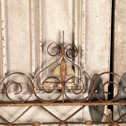#47299 Salvaged Antique Wrought Iron Garden Gate image 8