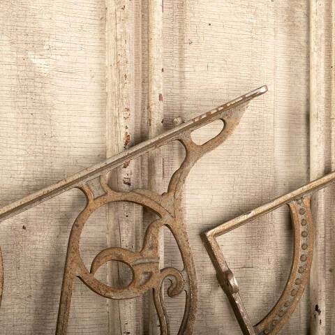 #47321 Antique Cast Iron Marble Top Sink Brackets image 6