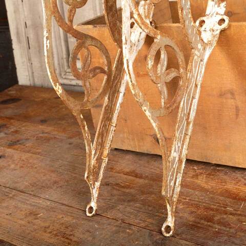 #47322 Antique Cast Iron Marble Top Sink Brackets image 5