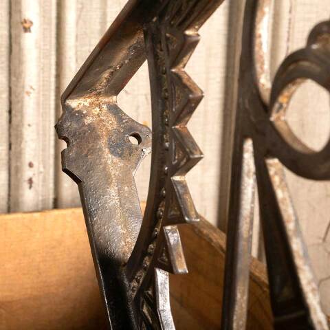 #47326 Antique Cast Iron Marble Top Sink Brackets image 4