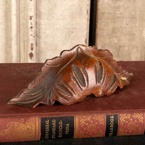 #47427 Antique Carved Wood Furniture Handle image 2