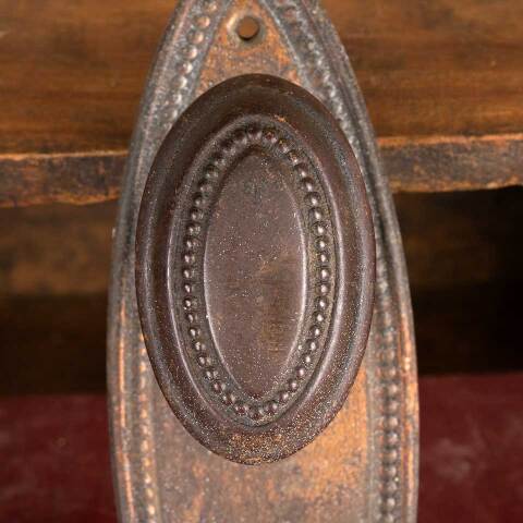 #47460 Antique Oval Beaded Door Hardware Set image 6