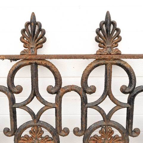 #47518 Antique Ornate Cast Iron Fencing Section image 4