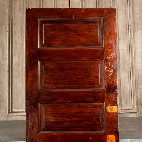 #47524 30x76 Antique 5 Panel Pine Interior Door image 2