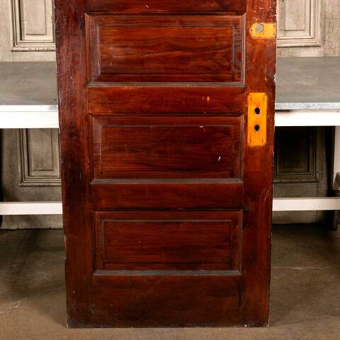 #47524 30x76 Antique 5 Panel Pine Interior Door image 3