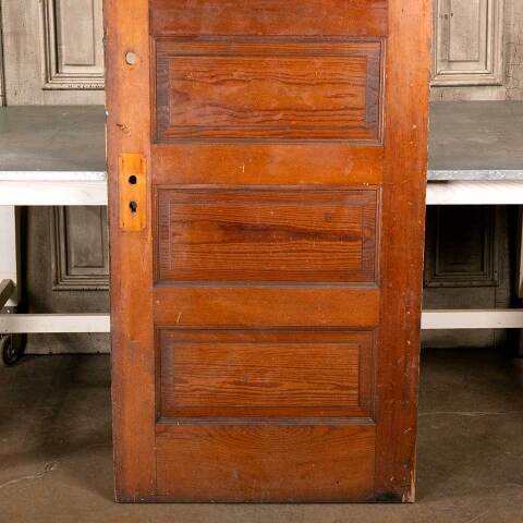 #47524 30x76 Antique 5 Panel Pine Interior Door image 7