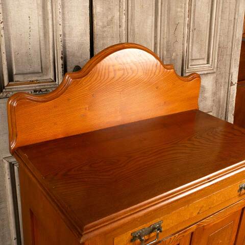 #47534 Antique Victorian Oak Dry Sink Cabinet image 3