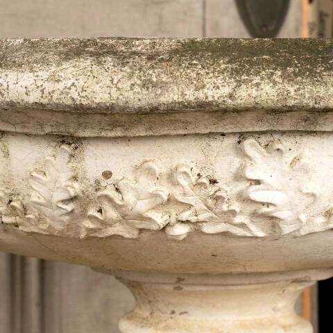 #47551 Concrete Garden Planter Urn & Pedestal Base image 3